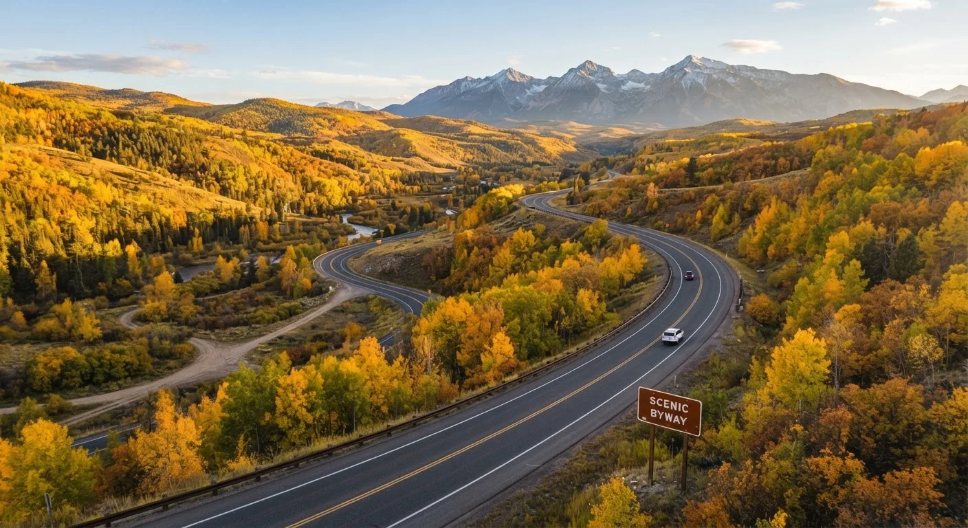 What 'Scenic Byway' Actually Means on a US Road Map